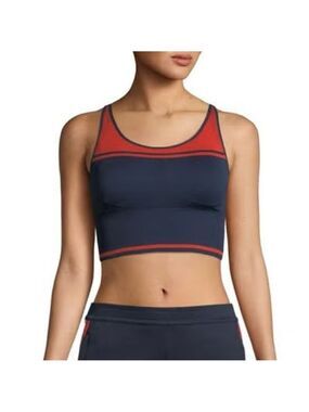 Tory Burch Tory Sport Colorblock Sports Bra
Navy / Red
XS